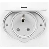 Orno Hermetyczne Hermetiškas elektros lizdas, IP44, 1x2P+Z (Schuko), baltas