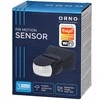 Orno Czujnik 180° judesio jutiklis, 2 jutikliai, IP65, 1200 W, juodas, TUYA išmanusis „Wi-Fi“