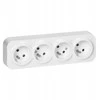 Orno Lizdas Keturgubas „ToDo“ lizdas 2P+Z IP20, 16A, 230V AC, baltas, 8 vnt.