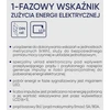 Orno 1 Fazowy 1 fazės elektros energijos suvartojimo indikatorius, 80A, 3 moduliai, DIN TH-35mm