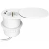 Orno Lizdas meblowe -6cm, wpuszczane w blat su przesuwną pokrywką, ładowarką USB i przewodem 1,9m, 1x2P+Z (French), 2xUSB (typ A+C; PD20W), balta