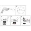 Orno Lizdas baldai? 6cm, įmontuojami į stalviršį su stumdomu dangčiu, USB įkrovikliu ir 1,9m laidu, 1x2P+Z (prancūziškas), 2xUSB (A+C tipo; PD20W), juoda