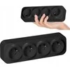 Orno Lizdas Keturgubas „ToDo“ lizdas 2P+Z IP20, 16A, 230V AC, juodas