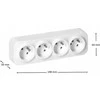 Orno Lizdas Keturgubas „ToDo“ lizdas 2P+Z IP20, 16A, 230V AC, baltas