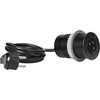 Orno Lizdas Įleidžiamas lizdas 2P+Z su „EasyEject“ sistema, USB 3.0, 1,5 m + USB adapteris