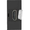 Orno NOEN HDMI, modulinis lizdas 22,5x45 mm HDMI su apsauginiu dangteliu, juodas
