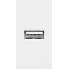 Orno NOEN USB, modulinis prievadas 22,5x45 mm su USB įkrovikliu, 2,1 A 5 V DC, baltas