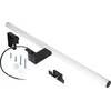 Sieninis šviestuvas Orno PEEGEL LED 9W, veidrodinis šviestuvas, 810lm, 4000K, ilgis 60 cm, plastikas + akrilas, juodas