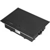 Orno Puszka Grindų dėžutė moduliniams lizdams 8 x 45 x 45 mm arba 16 x 22,5 x 45 mm, dangtelis: plastikinis, juodas