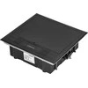 Orno Puszka Grindų dėžutė moduliniams lizdams 6 x 45x45 mm arba 12 x 22,5x45 mm, dangtelis: plastikinis, juodas