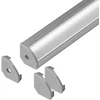 Orno Rinkinys: Komplektas: aliuminio profilis LED juostoms, 2000 x 18 x 18 mm, kampinis, sidabrinis, matinis dangtelis, 4 galiniai dangteliai