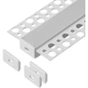 Orno Rinkinys: Komplektas: aliuminio profilis LED juostoms, 2000 x 55,8 x 12,5 mm, įleidžiamas, baltas, opalo spalvos dangtelis, 4 galiniai dangteliai