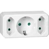 Orno Rozgałęźnik Skirstytuvas 2x2P + 1x2P+Z (Schuko), baltas