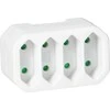 Orno Rozgałęźnik 4x2P euro skirstytuvas, baltas