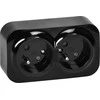 Orno Dvigubas „ToDo“ lizdas 2x2P+Z, 16A/230VAC, IP20, juodas