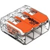 Orno Złączka „Wago“ 3 takelių jungtis, modelis: 221-413, nuo 0,20 iki 4,00 mm², 10 vnt.