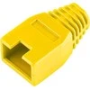Osłona Guminis dangtelis 8p8c RJ45 kištukui, geltonas