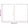 augalų dangtis su kilpomis 3x8 m PVC