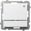 Ospel ŁP-4RS/m/00 SONATA kryžminis jungiklis su apšvietimu, baltas ŁP-4RS/m/00