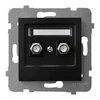 Ospel antenos lizdas Ospel As GPA-2GF/m/33 F tipo dvigubas juodas metalinis