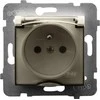 Ospel ARIA Atsparus purslams lizdas su IP44, skaidrus dangtelis, ecru GPH-1UZ/m/27/d