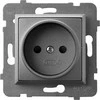 Ospel ARIA Vienvietis lizdas, matinis pilkas GP-1U/m/70