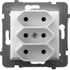 Ospel GP-3U/m/00 ARIA trigubas lizdas EURO, baltas GP-3U/m/00
