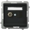 Ospel Sonata antenA lizdai F tipo juoda metalo (GPA-1RF / m / 33)
