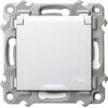 Ospel Ospel Szafir GPH-1ZZ/m/00/w purslų nepraleidžiantis lizdas su IP44 įžeminimu, gaminio spalvos dangtelis: balta