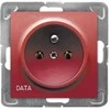 Ospel GP-1YZD/m/00 IMPRESJA Vienvietis lizdas su/be DATA raudona GP-1YZD/m/00