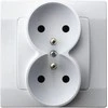 Ospel GP-2SZ/00 KARO Lizdas podwójne su/u balta GP-2SZ/00
