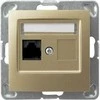 Ospel Kompiuterių lizdai Vieno įspūdžio RJ45 5E aukso metalo (GPK -1Y / K / m / 28)