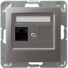 Ospel GPK-1Y/K/m/23 IMPRESJA Vienas kompiuterio lizdas RJ45 kat.5e MMC titanas GPK-1Y/K/m/23