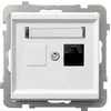 Ospel Kompiuterių lizdai Single sonata RJ45 5E balta (GPK-1R / K / m / 00)