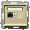 Ospel Kompiuterių lizdai Single sonata RJ45 5E šampano aukso (GPK-1R / K / m / 39)