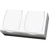 Ospel MADERA dvigubas hermetikos lizdas su / su IP44 apverstu baltu GNH-2NZw - GNH-2NZw