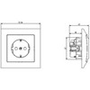 Ospel Nest Impression single schuko ecru (GP- 1YS / m / 27)