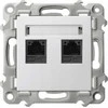 Ospel Ospel Szafir GPK-2Z/K/m/00 dvigubas kompiuterio lizdas, kat. 5e MMC, baltas