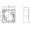 Ospel PNP-1Y/28 IMPRESJA Vienguba virštinkinė dėžutė auksinė metalinė PNP-1Y/28