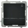 Ospel Sonata bell mygtukas 10AX IP20 juodas metalas (LP- 6R / m / 33)