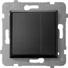 Ospel Ospel Aria mygtukas ŁP-24U/m/33 įleidžiamas trigubas kontaktas 10AX 250V IP20 metalinis juodas