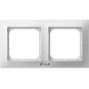 Ospel RH-2Y/00 IMPRESJA Dvigubas rėmas IP44 jungikliams balta RH-2Y/00