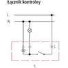 Ospel Sonata 16AX IP20 valdymo jungtis sidabro kilimėlis (LPG- 12RS / m / 38)