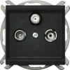 Ospel SONATA RTV DATA antenos lizdas, juodas metalinis GPA-RD/m/33
