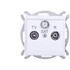 Ospel GPA-RS/m/75 SONATA RTV-SAT lizdas, baltas matinis GPA-RS/m/75