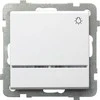 Ospel Sonata 10AX IP20 šviesos mygtukas su baltu apšvietimu (LPG- 5RS / m / 00)