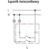 Ospel Sonata žvakidės jungtis 16AX IP20 balta (LPG- 2R / m / 00)