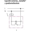 Ospel Šviesiai baltas mygtukas (LP-5YS / m / 00)