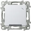 Ospel ŁP-3ZS/m/00 SZAFIR Laiptų jungiklis su baltu foniniu apšvietimu baltas ŁP-3ZS/m/00