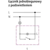 Ospel Vienkartinis vaizdavimas su sidabriniu apšvietimu (LP-1YS / m / 18)